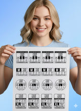 Bundle Custom DTF Shirt Label – Personalized Brand Neck Tag with Your Logo and Brand Name