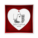 Personalized First Christmas Couples Ornament, Couple's Name Christmas Ornament