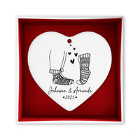 Personalized First Christmas Couples Ornament, Couple's Name Christmas Ornament
