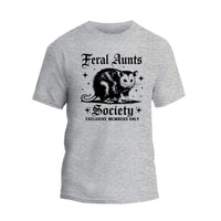Feral Aunts Society Shirt, Funny Racoon Aunt T-shirt, Gift For Women