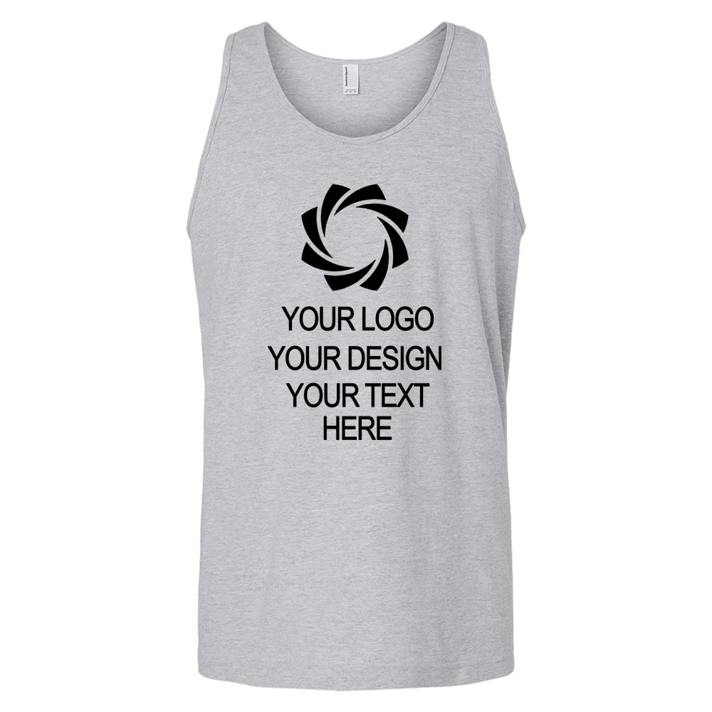 a tank top with a black and white logo