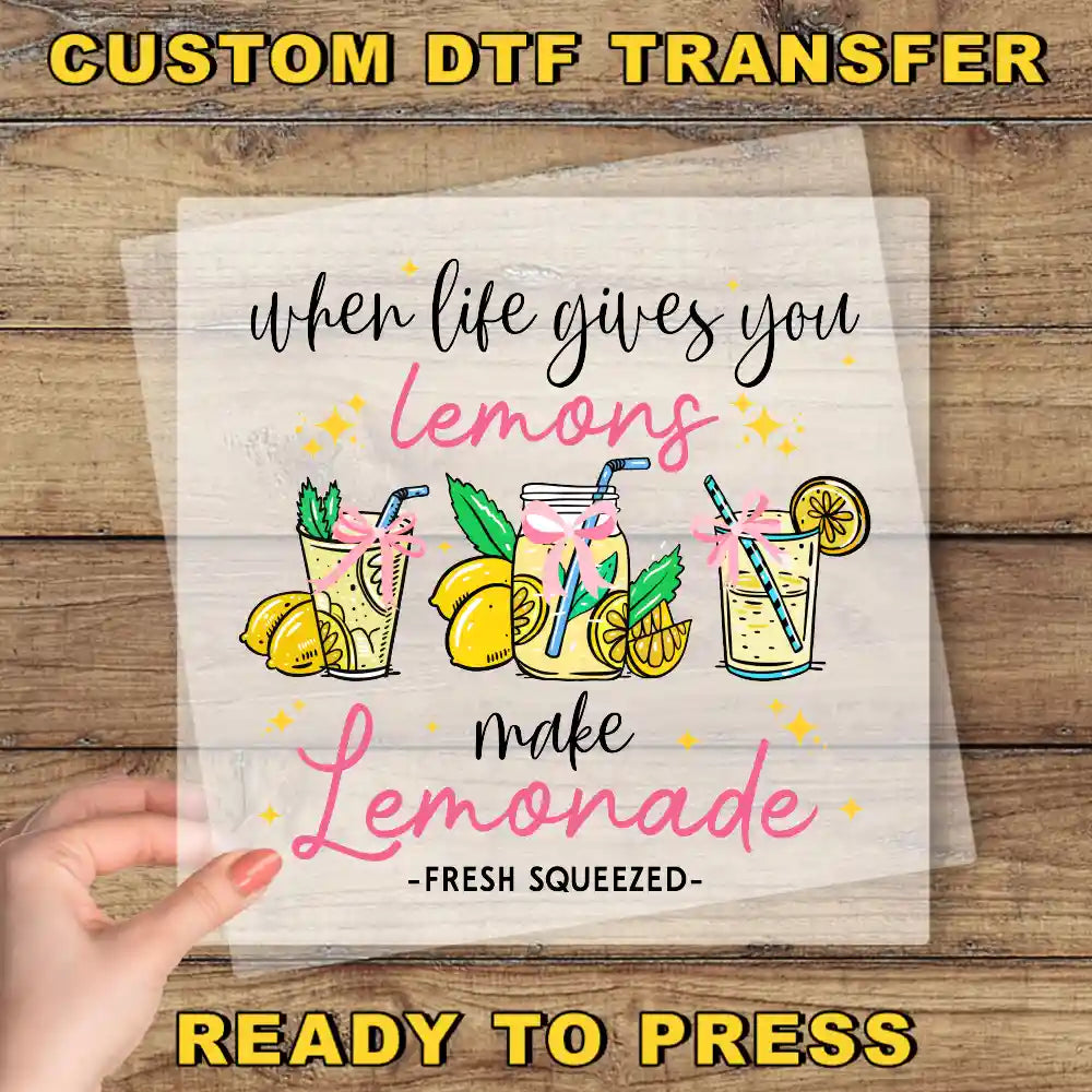 a hand holding a piece of paper with the words, custom diy transferer