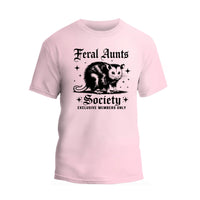 Feral Aunts Society Shirt, Funny Racoon Aunt T-shirt, Gift For Women