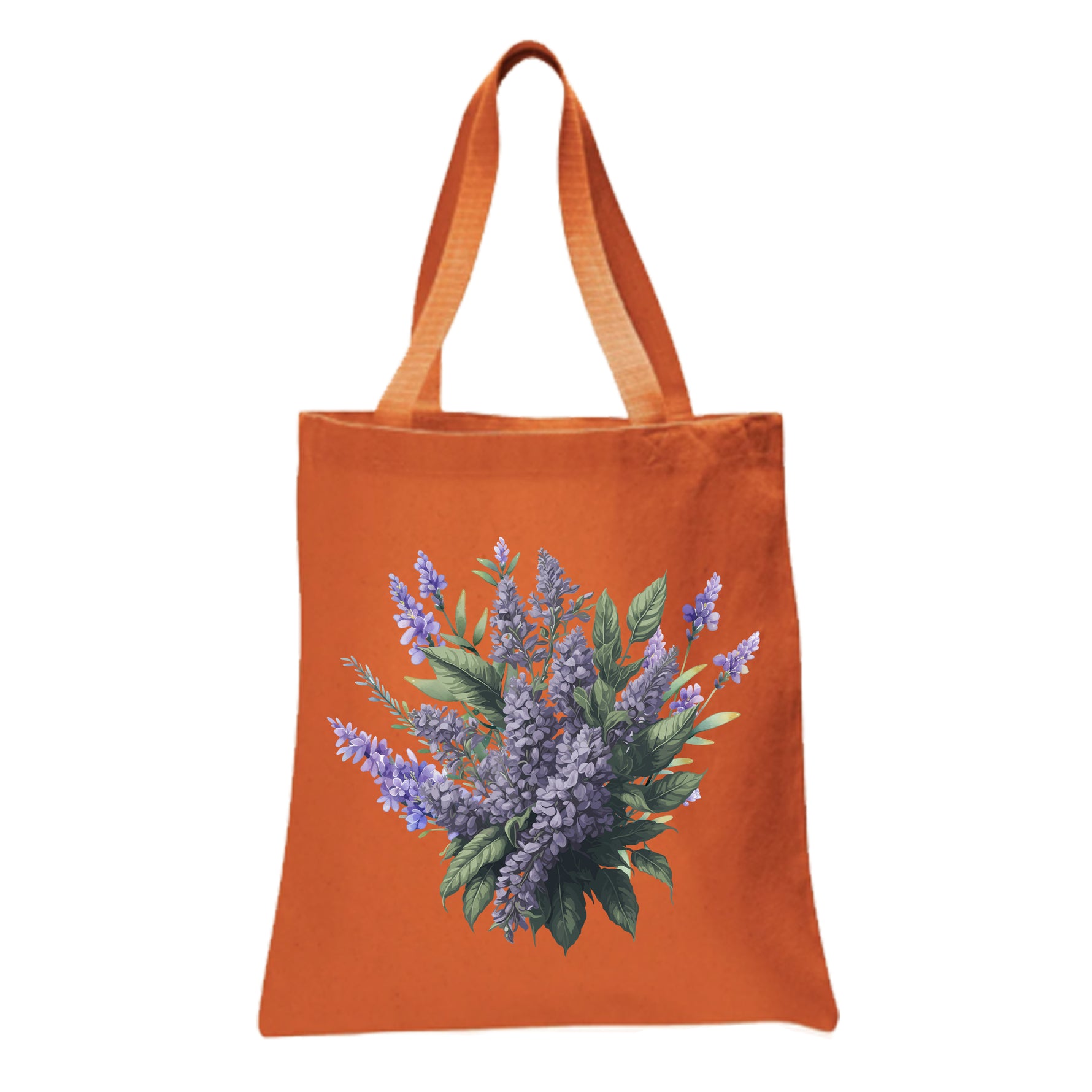 Lavender Floral Tote Bag, Women Tote Bag