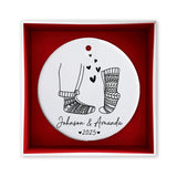 Personalized First Christmas Couples Ornament, Couple's Name Christmas Ornament
