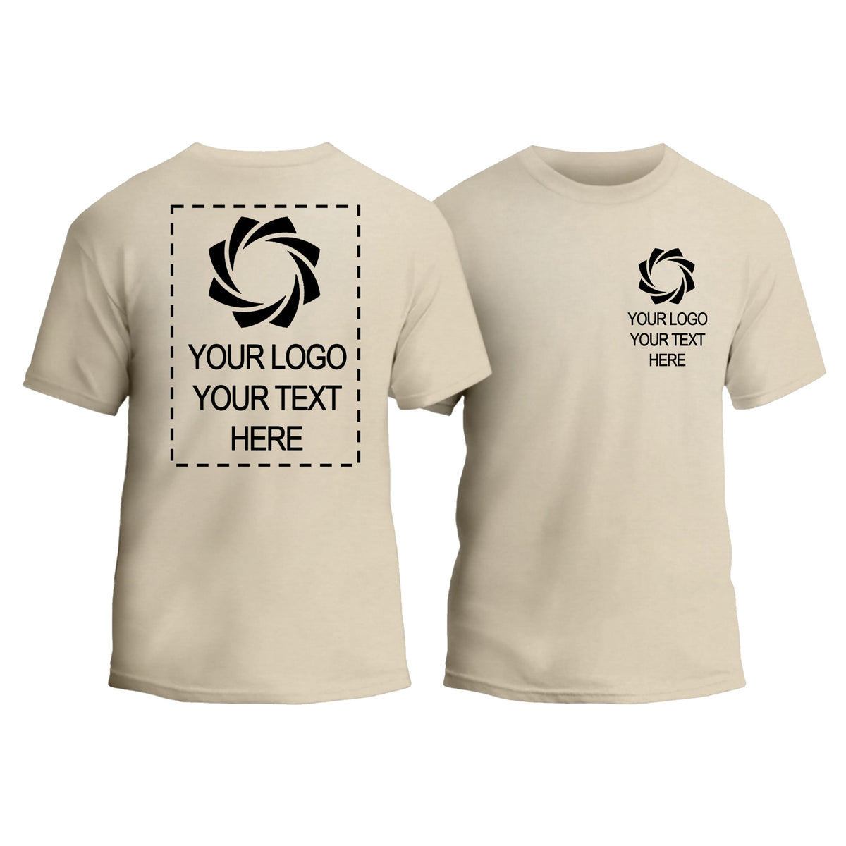 Custom Double Side T-Shirt, Design Your Own Personalized Tee, Custom Logo Shirt, Custom Text Shirt, 2 Side Printed T-Shirt