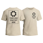 Custom Double Side T-Shirt, Design Your Own Personalized Tee, Custom Logo Shirt, Custom Text Shirt, 2 Side Printed T-Shirt