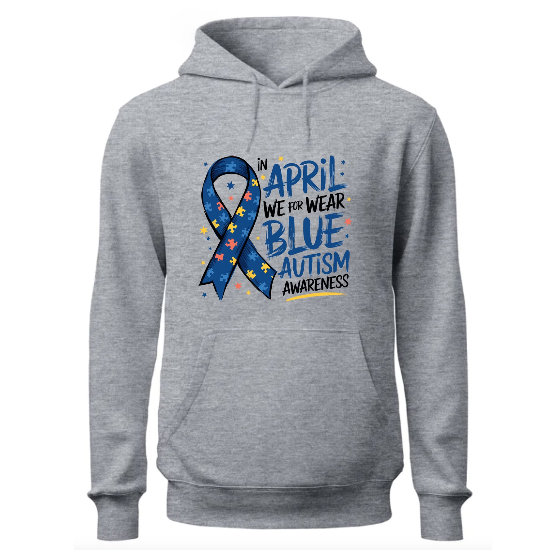 In April We Wear Blue Hoodie, Autism Awareness Hoodie