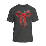 Coquette Bow Merry Christmas Shirt, Christmas Women T-shirt