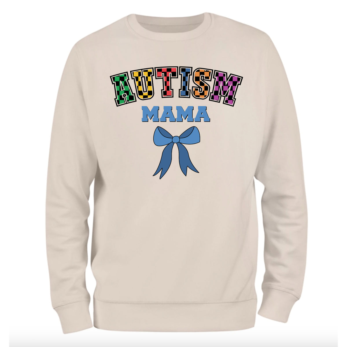 a white sweatshirt with the words autism on it