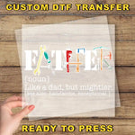a person holding a piece of paper with the words, custom diff transferer