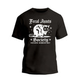 Feral Aunts Society Shirt, Funny Racoon Aunt T-shirt, Gift For Women