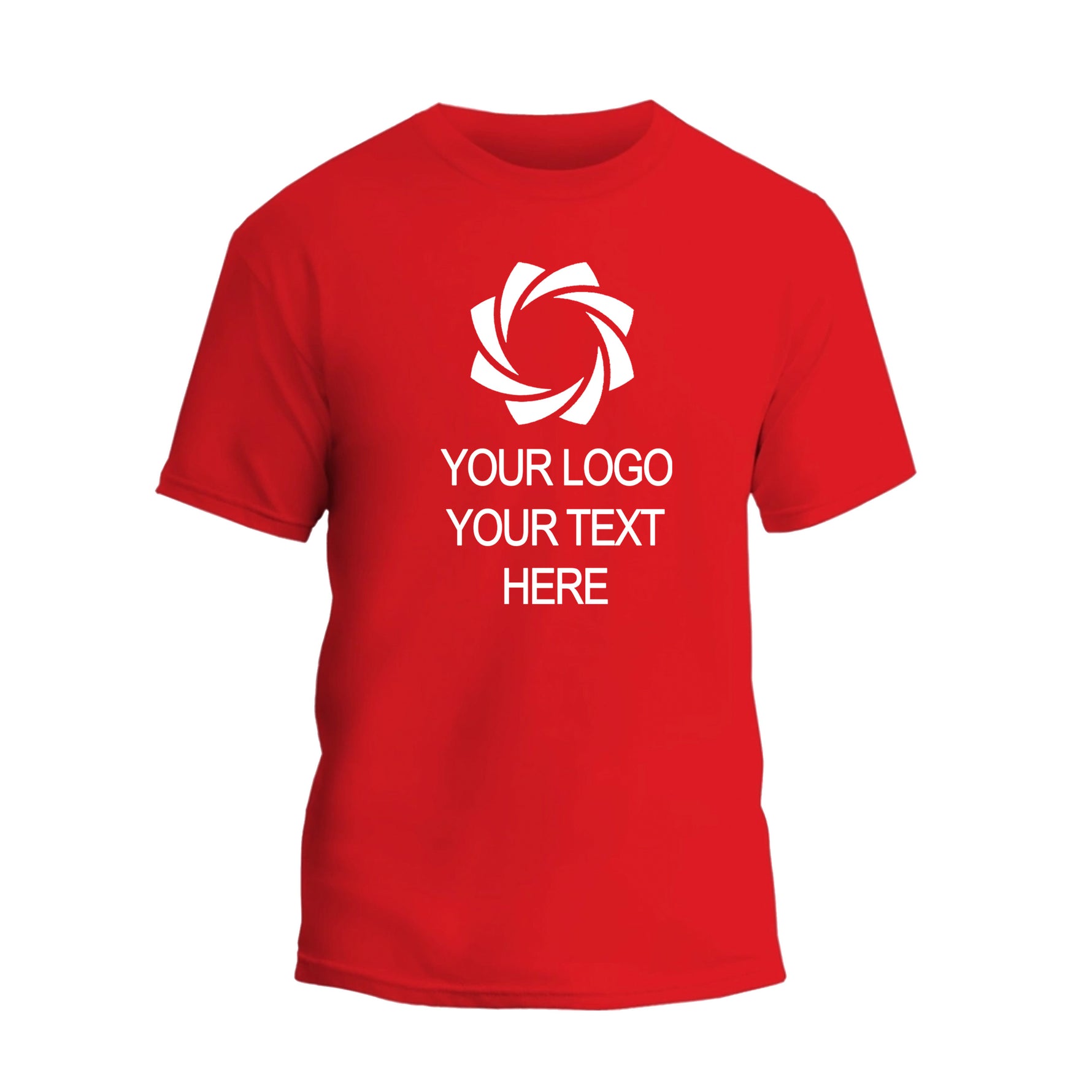 a red t - shirt with an image of a camera