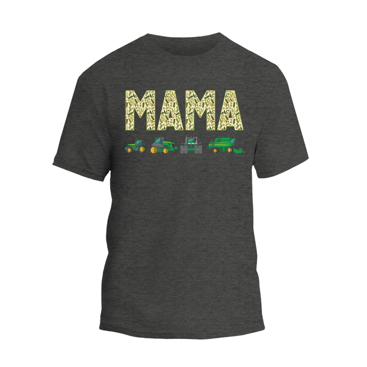 a dark t - shirt with the word mama printed on it