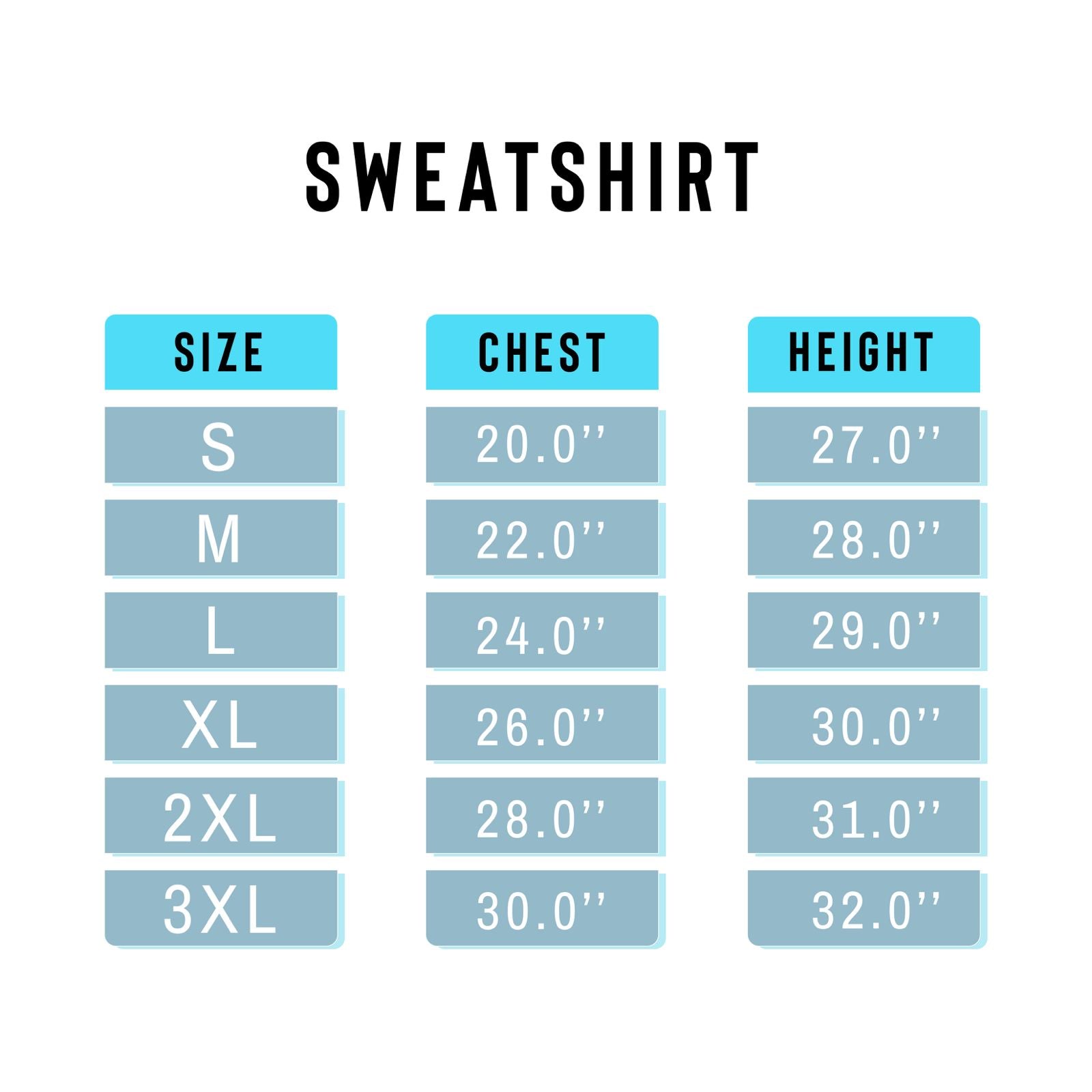 a table with measurements and measurements for a shirt