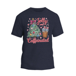 Jolly and Caffeinated Christmas Shirt, Coffee Lover Christmas T-shirt