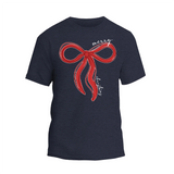 Coquette Bow Merry Christmas Shirt, Christmas Women T-shirt