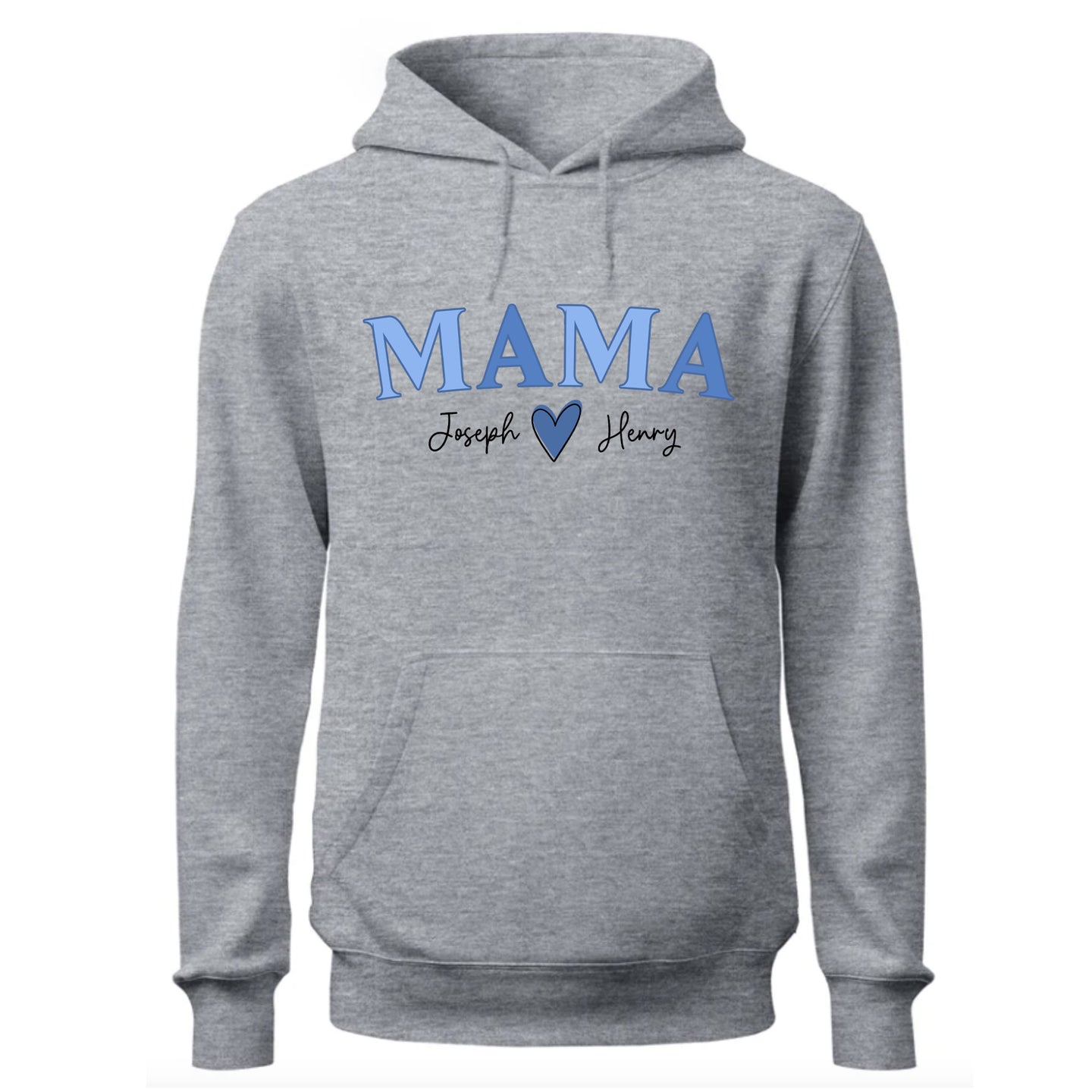 a gray hoodie with the words mama on it