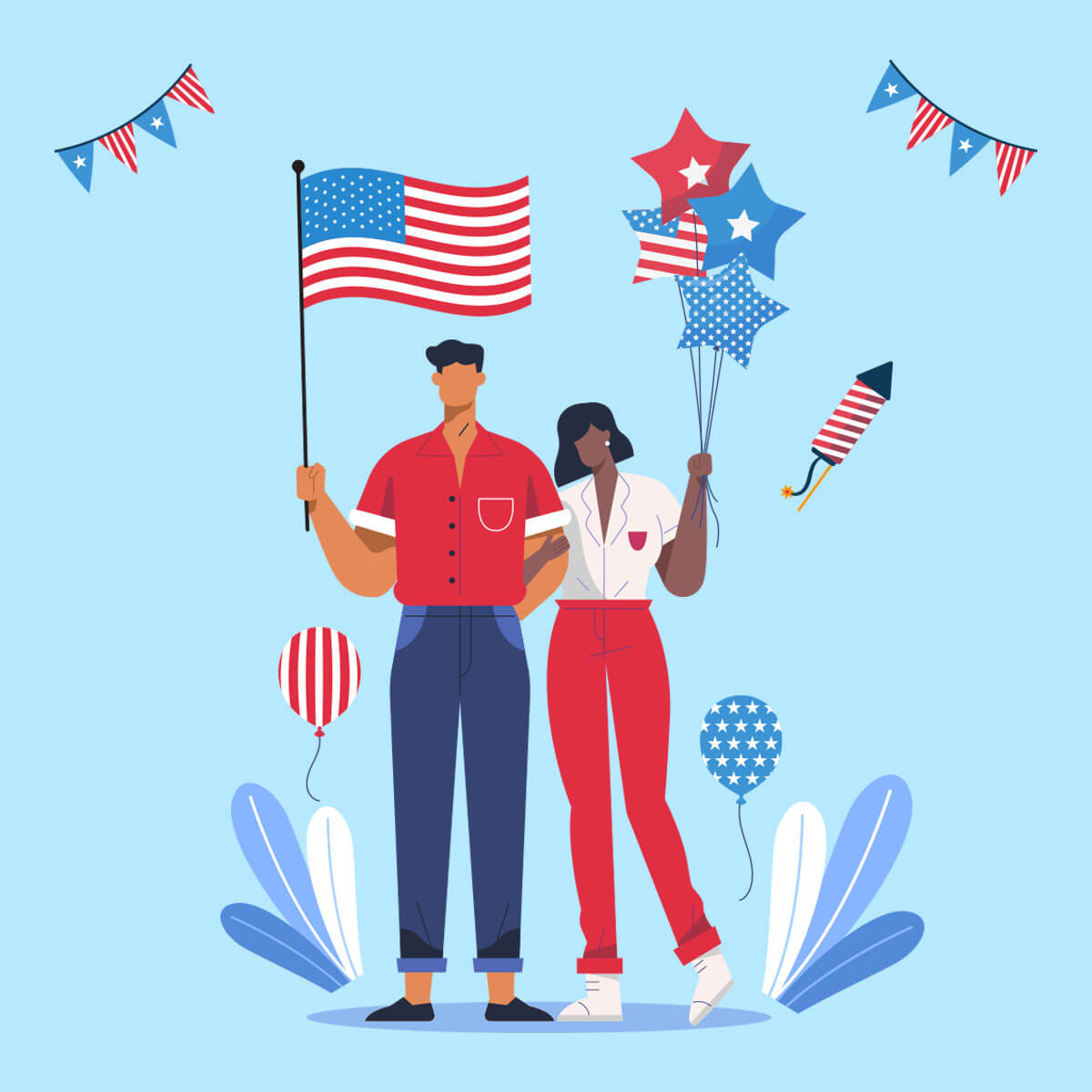 4th of July DTF Ready to Press Designs