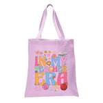 In My Teacher Era Tote Bag, Floral Teacher Tote Bag