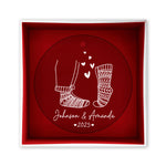 Personalized First Christmas Couples Ornament, Couple's Name Christmas Ornament