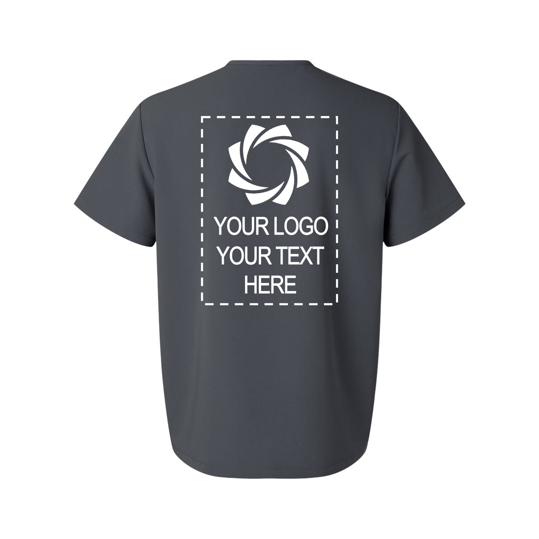 a gray t - shirt with a picture of a camera