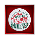 Jolliest Bunch Of Teachers Ornament, Christmas Gift Ornament For Teachers