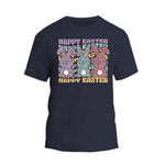 a t - shirt with the words happy easter on it