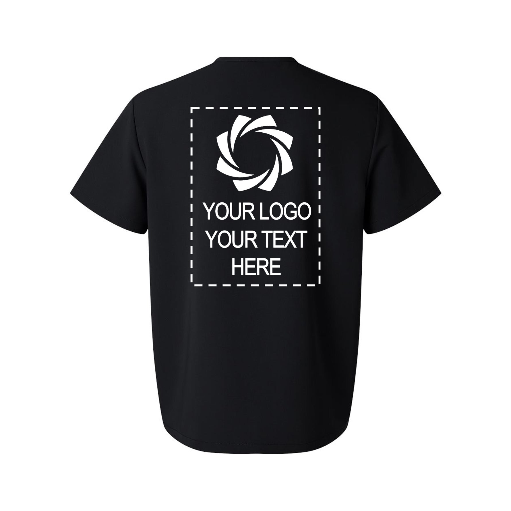 a black t - shirt with an image of a camera