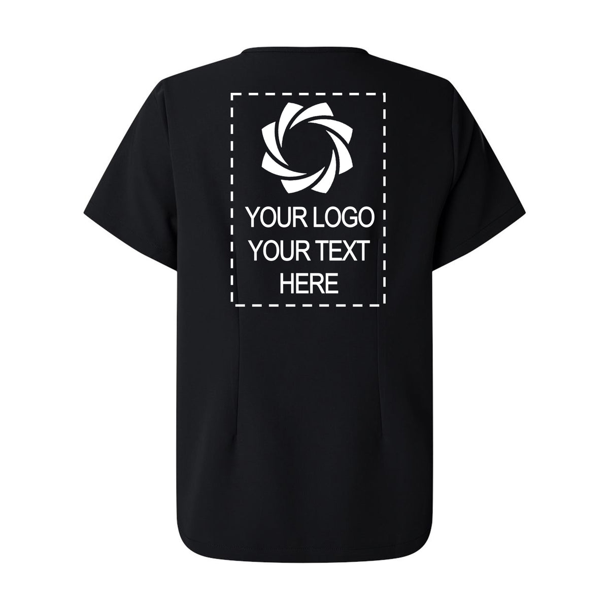 a black t - shirt with an image of a camera