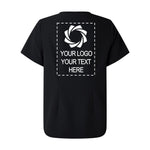 a black t - shirt with an image of a camera