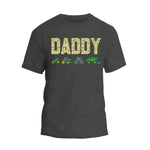 a t - shirt with the words daddy on it