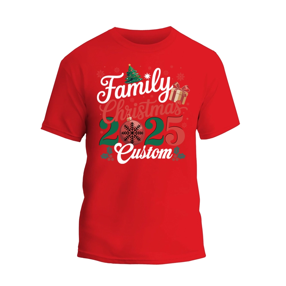 Personalized Family Christmas 2025 Shirts, Christmas Family Matching T-Shirt