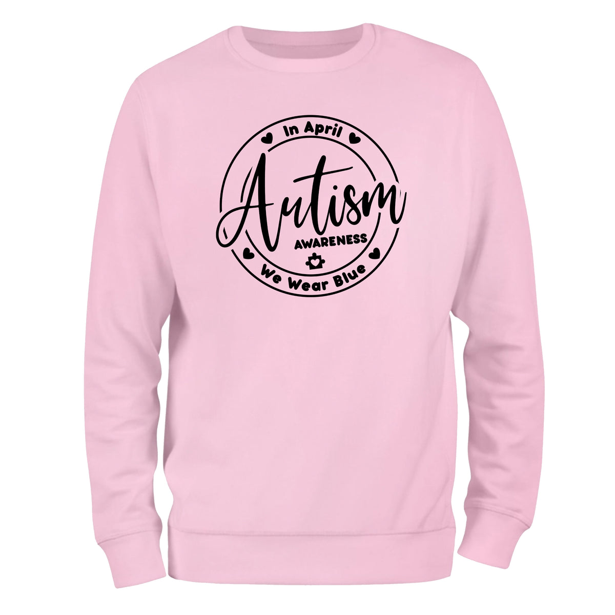 a pink sweatshirt with the words autism on it