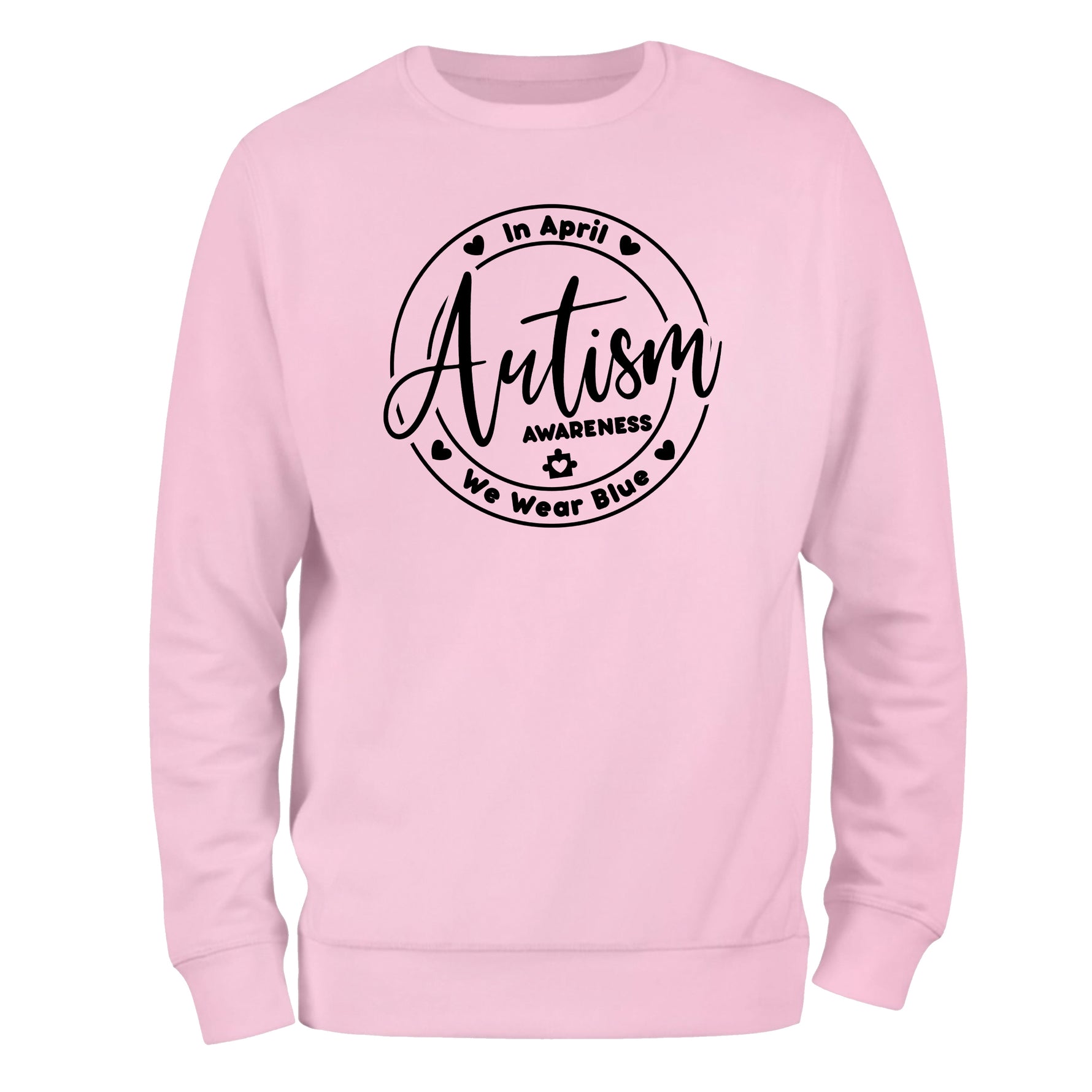 a pink sweatshirt with the words autism on it