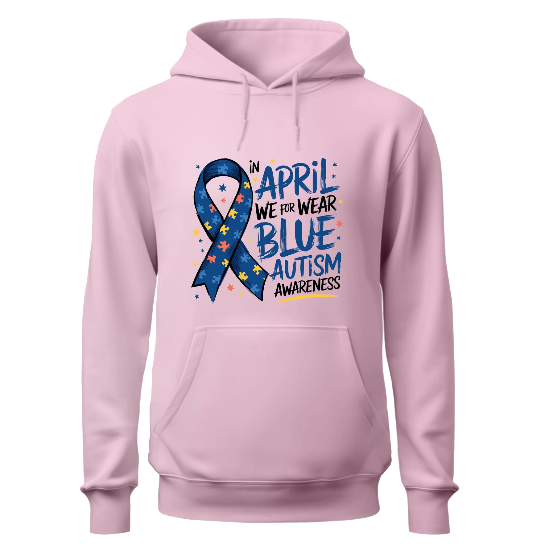 In April We Wear Blue Hoodie, Autism Awareness Hoodie
