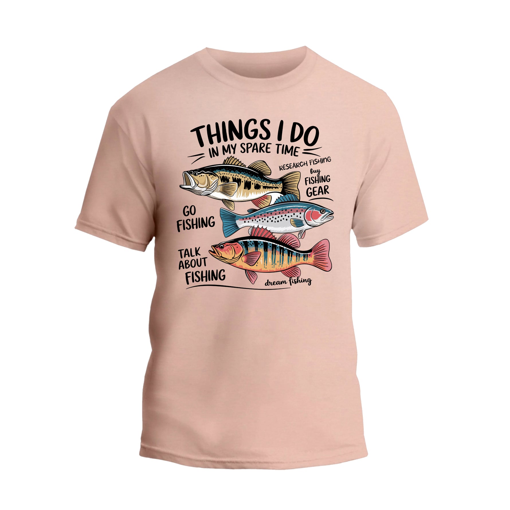 Things I Do In My Spare Time Fishing T-Shirt, Funny Fishing Shirt, Father's Day Gift Tee