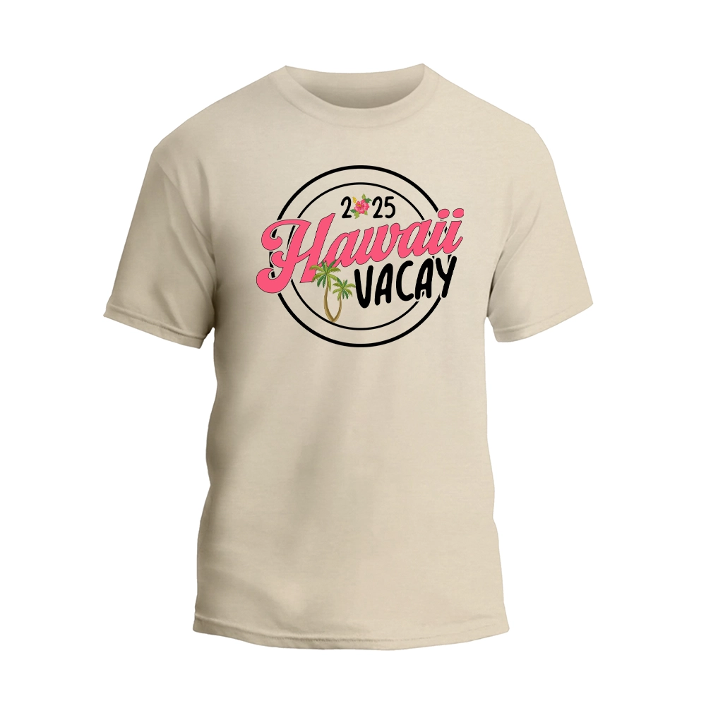 a white t - shirt with the words hawaii on it