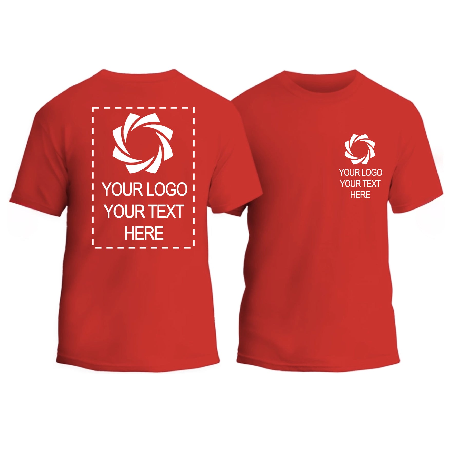 a red t - shirt with a picture of a camera