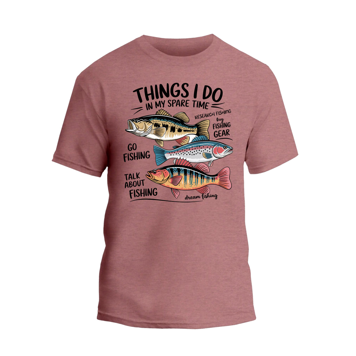Things I Do In My Spare Time Fishing T-Shirt, Funny Fishing Shirt, Father's Day Gift Tee