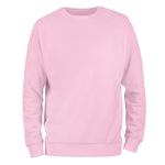a pink sweatshirt with a white background