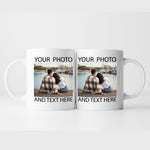 Custom Photo and Text Mugs, Personalized Mug, Gift for Her, Gifts Gor Him