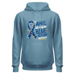 In April We Wear Blue Hoodie, Autism Awareness Hoodie