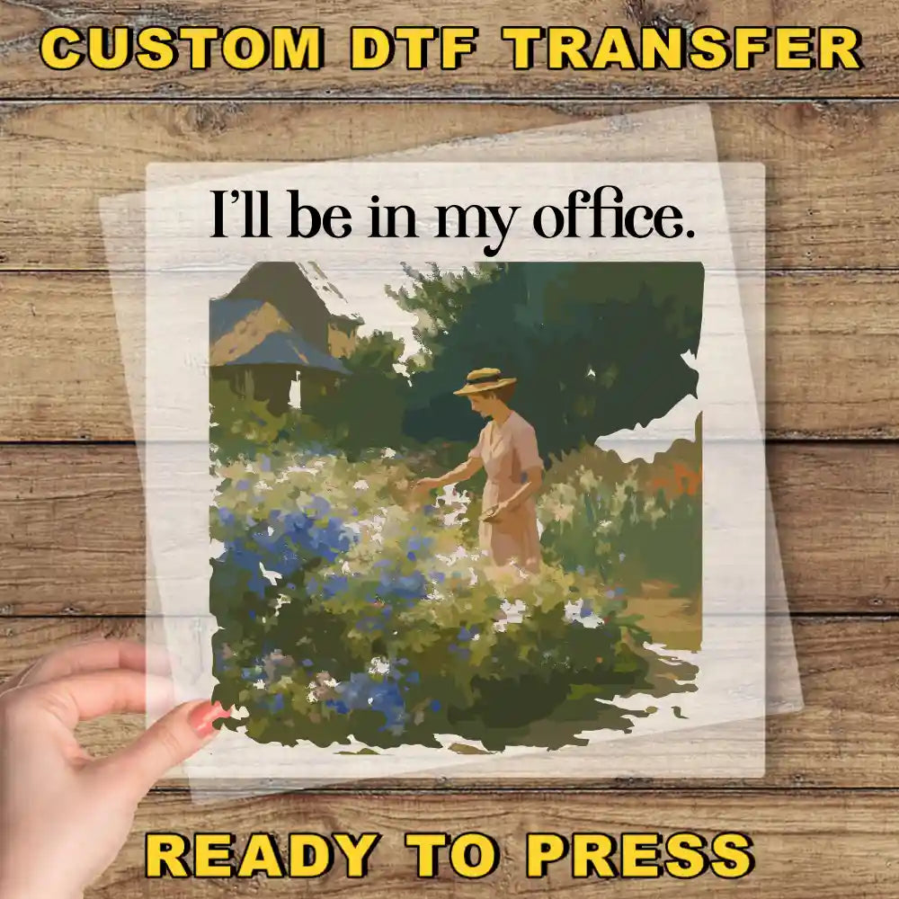 a person holding a piece of paper with the words, i'll be in