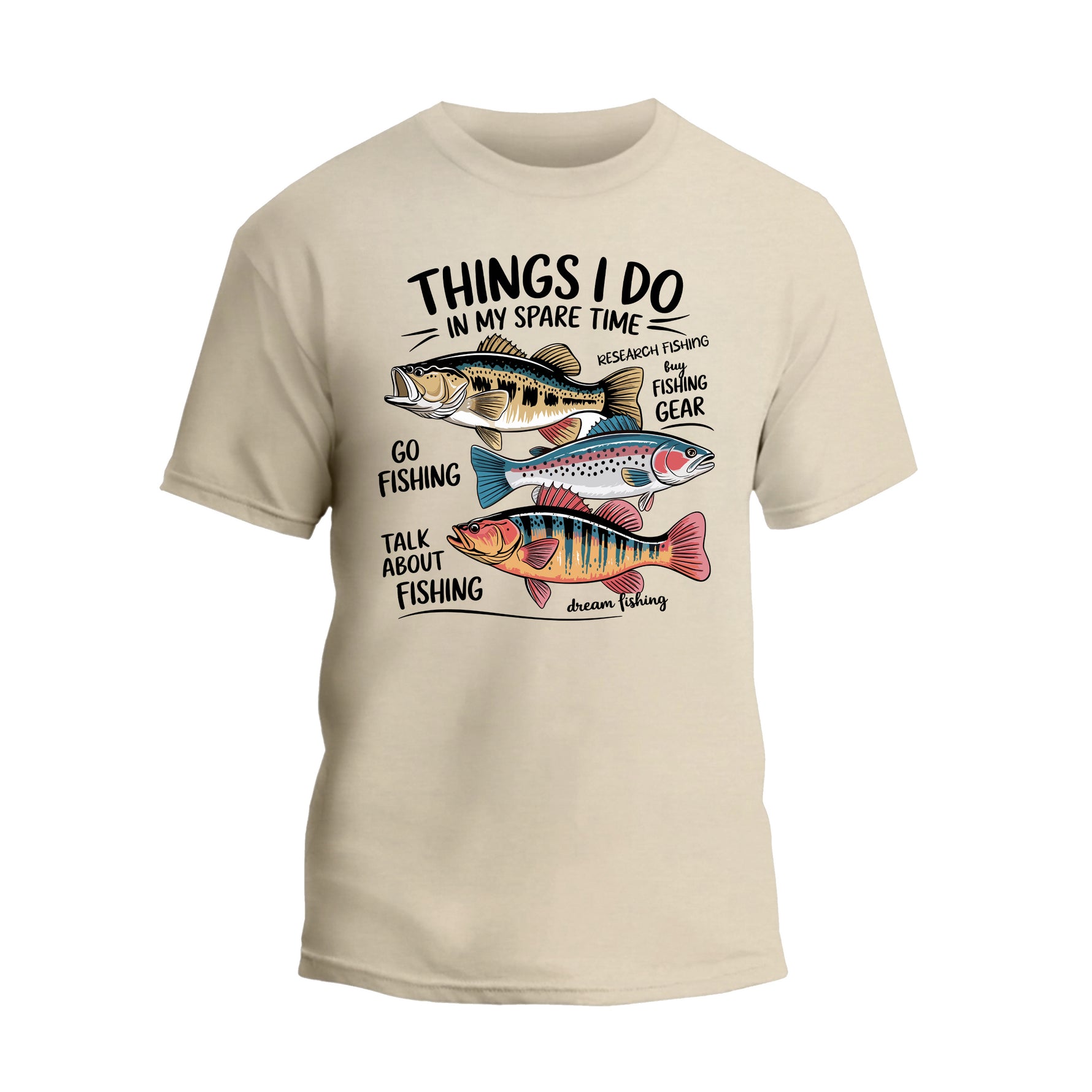 Things I Do In My Spare Time Fishing T-Shirt, Funny Fishing Shirt, Father's Day Gift Tee