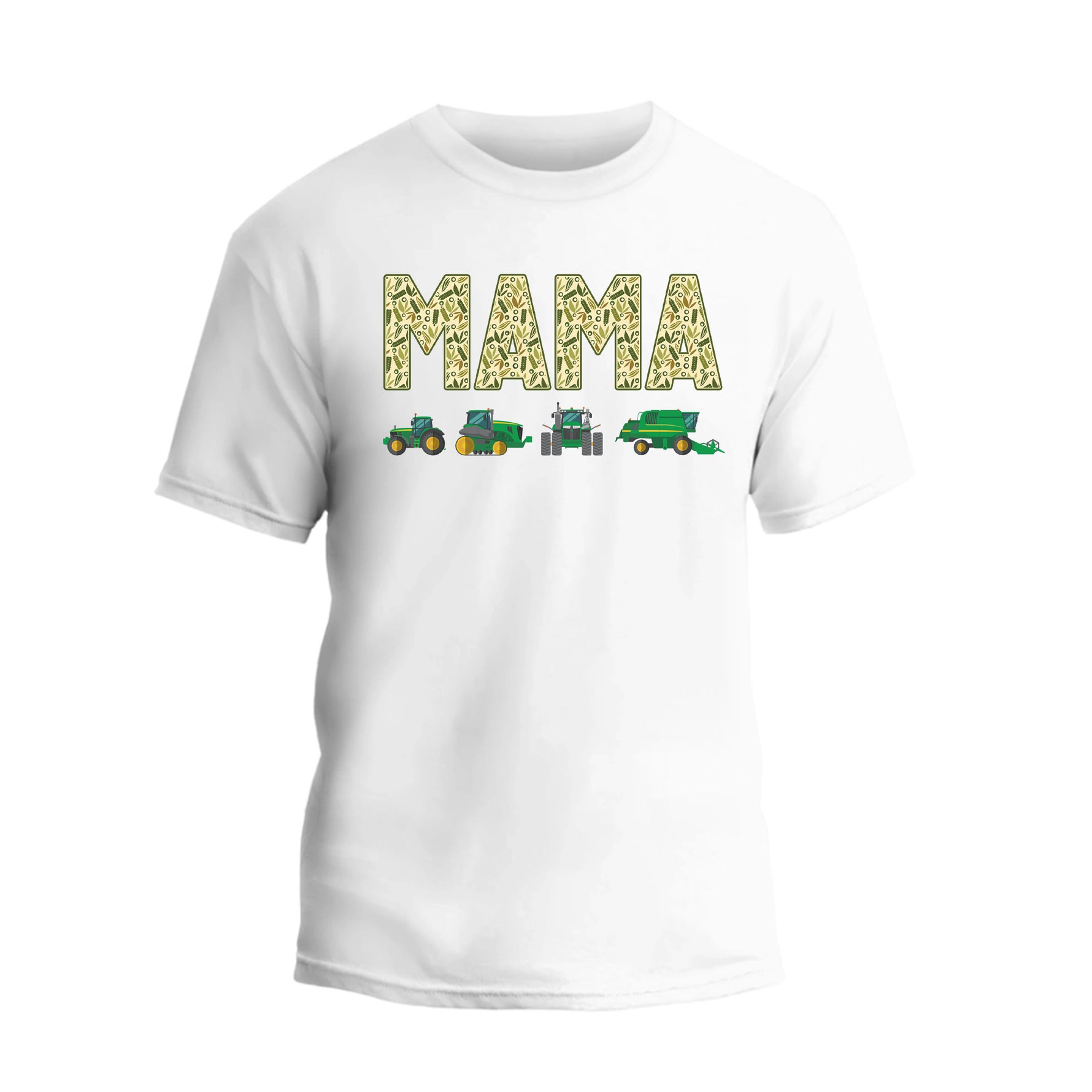 a white t - shirt with the word mama printed on it