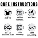 a poster with instructions on how to wash clothes. DTF Gang Sheet Builder