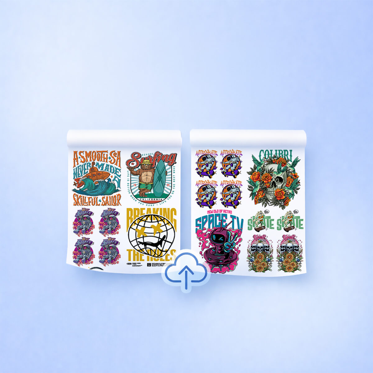 Upload DTF Gang Sheets