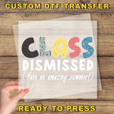 a person holding a piece of paper with the words class dismposed on it