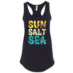 Sun Salt Sea Women's Ideal Racerback Tank Top, Summer Vibe Tank Top, Women Tank Top